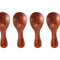Mini Wooden Spice Spoons Set Of 4 Natural ShortHandle Scoops For Kitchen Tea And Condiments 8