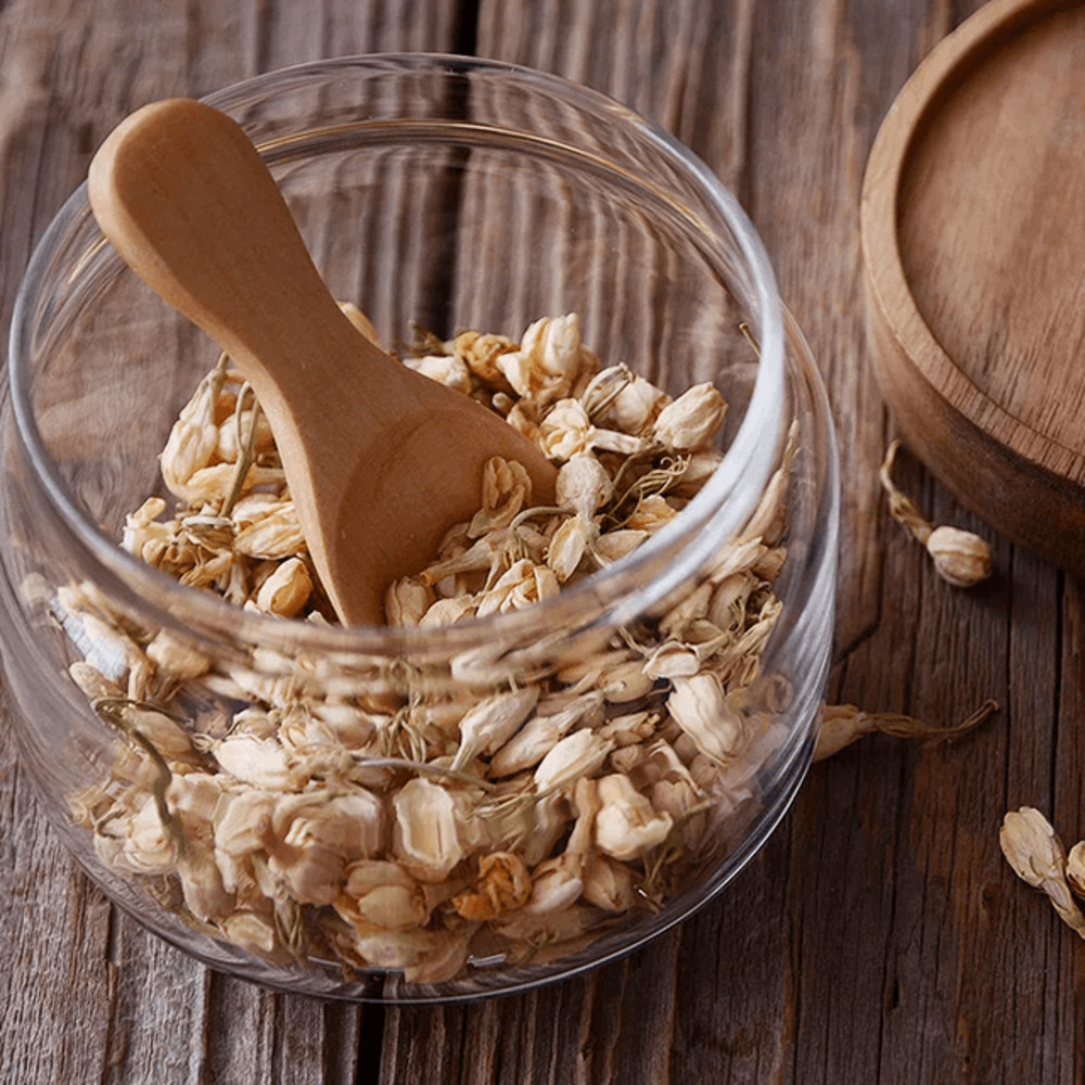 Mini Wooden Spice Spoons Set Of 4 Natural ShortHandle Scoops For Kitchen Tea And Condiments 5