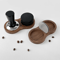 Walnut Coffee Tamper Station Wooden Base Stand For 51mm 53mm 58mm Espresso Tools 2