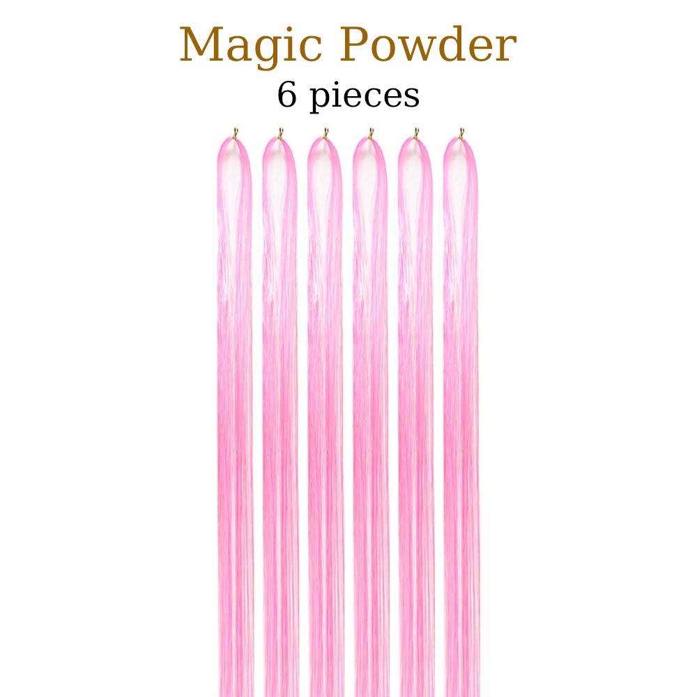 48 Inch Fairy Hair Tinsel Kit 1200 Sparkling Hair Extensions In 12 Colors 17