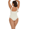 GUUDIA Ribbed Tummy Control Bodysuit Light Compression Shapewear With Open Crotch Design 1