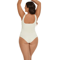 GUUDIA Ribbed Tummy Control Bodysuit Light Compression Shapewear With Open Crotch Design 1