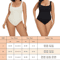 GUUDIA Ribbed Tummy Control Bodysuit Light Compression Shapewear With Open Crotch Design 3