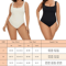 GUUDIA Ribbed Tummy Control Bodysuit Light Compression Shapewear With Open Crotch Design 3