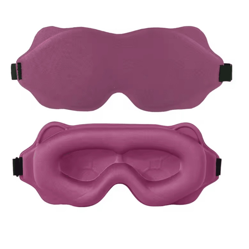 3D Contour Sleep Mask  Light Blocking Eye Mask For Sleeping And Travel Comfort 7