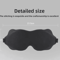 3D Contour Sleep Mask Light Blocking Eye Mask For Sleeping And Travel Comfort 4