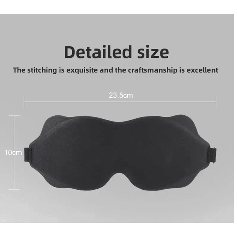 3D Contour Sleep Mask  Light Blocking Eye Mask For Sleeping And Travel Comfort 4