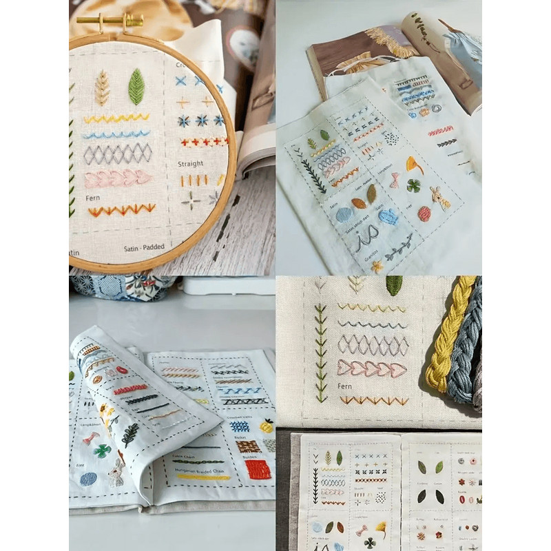 Complete Embroidery Stitch Book Set DIY Embroidery Guide For Beginners And Sewing Enthusiasts 3