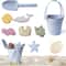 Silicone Kids Beach Toy Set Durable Sand Bucket And Shovel For Outdoor Play And Travel 3