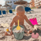 Silicone Kids Beach Toy Set Durable Sand Bucket And Shovel For Outdoor Play And Travel 1