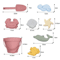 Silicone Kids Beach Toy Set Durable Sand Bucket And Shovel For Outdoor Play And Travel 2