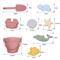 Silicone Kids Beach Toy Set Durable Sand Bucket And Shovel For Outdoor Play And Travel 2