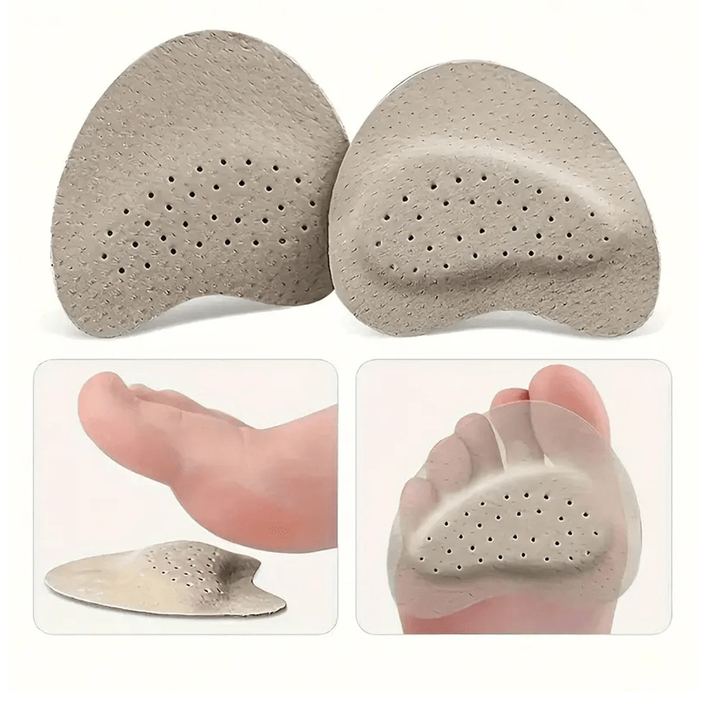 4Pack AntiSlip Leather Forefoot Pads  High Heel Pain Relief Inserts For Womens Shoes 3