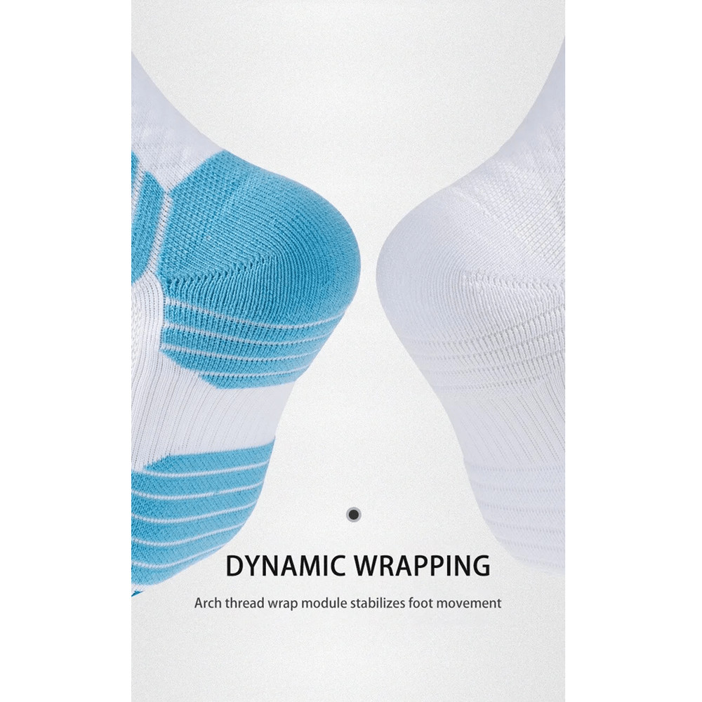 4Pair Breathable Mens Basketball Socks Cushioned MidCalf Sports Socks For Performance And Comfort 5