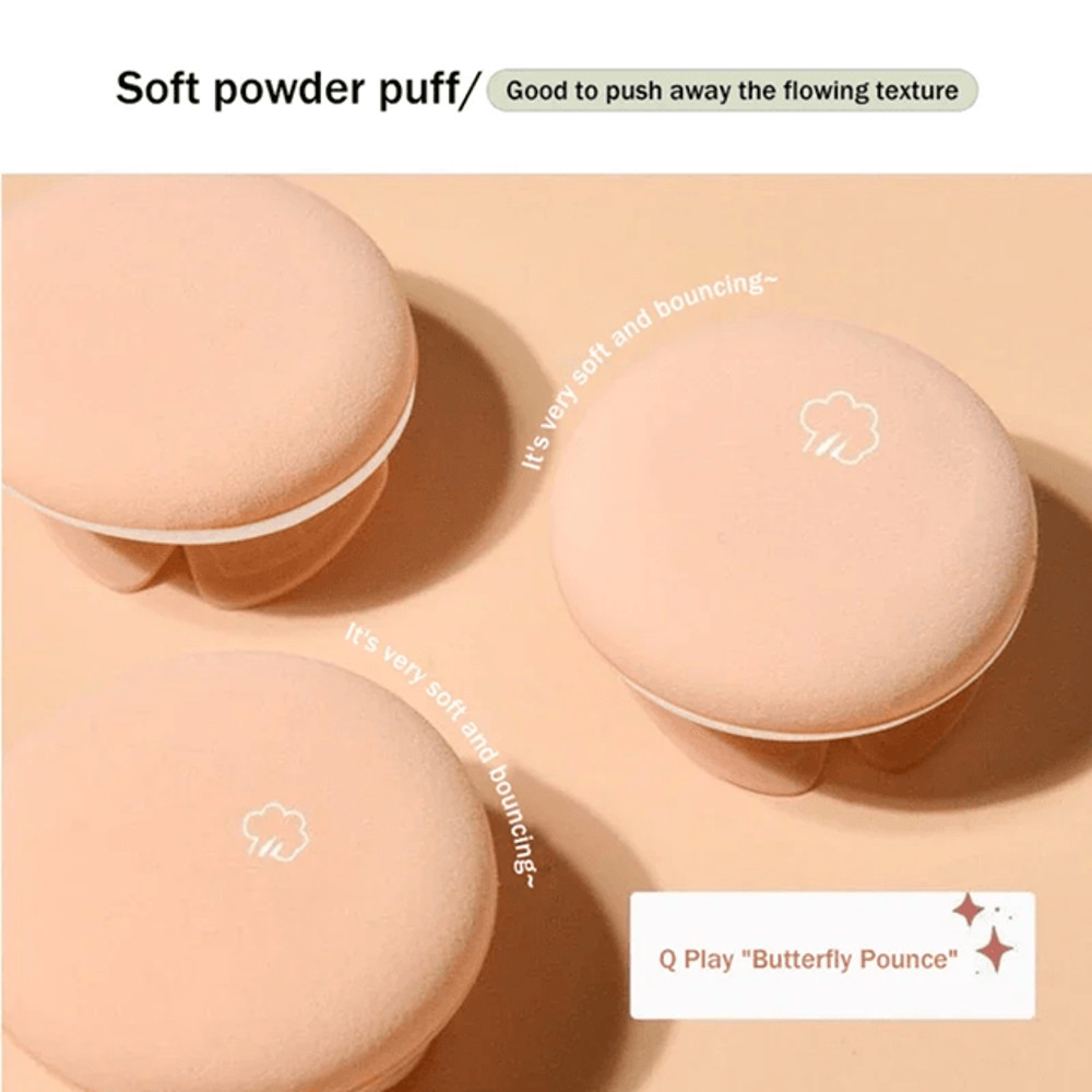 Air Cushion BB Cream Foundation Moisturizing Waterproof And OilControl Coverage With Butterfly Puf 3