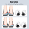 Magnetic Silicone Orthopedic Insoles Plantar Fasciitis Relief Foot Correction Heel Pads For OX Le 6