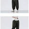 Mens UrbanEase Linen Harem Joggers Breathable Relaxed Fit Streetwear Pants 6