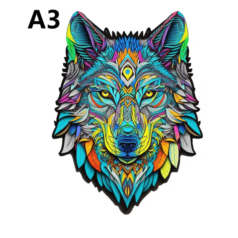 Elephant Wooden Puzzle For Adults Irregular Animal Shape Brain Teaser And Stress Relief Gift 8