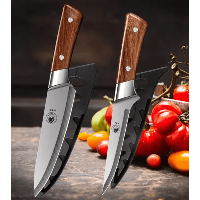 Japanese High Carbon Multi Purpose Cleaver Butcher BBQ And Chef Knife In One 6