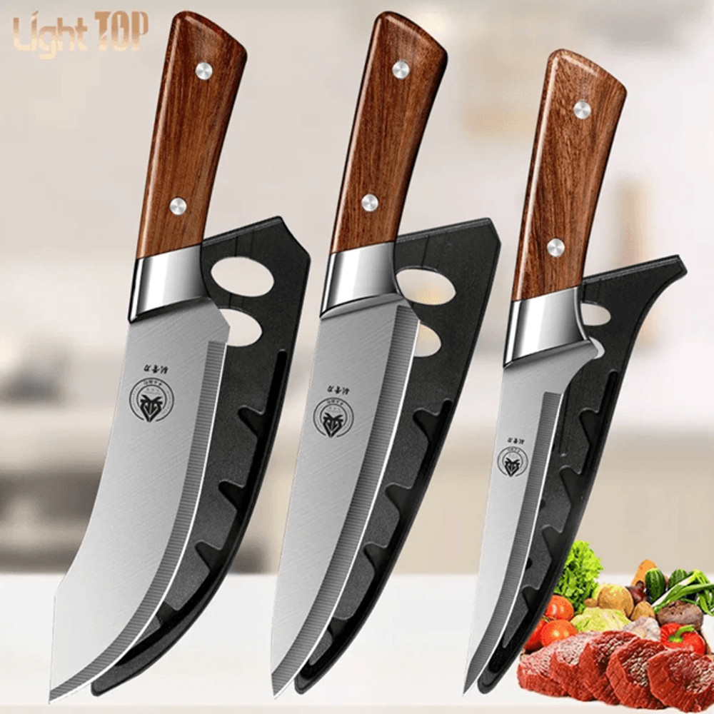 Japanese High Carbon Multi Purpose Cleaver Butcher BBQ And Chef Knife In One 8