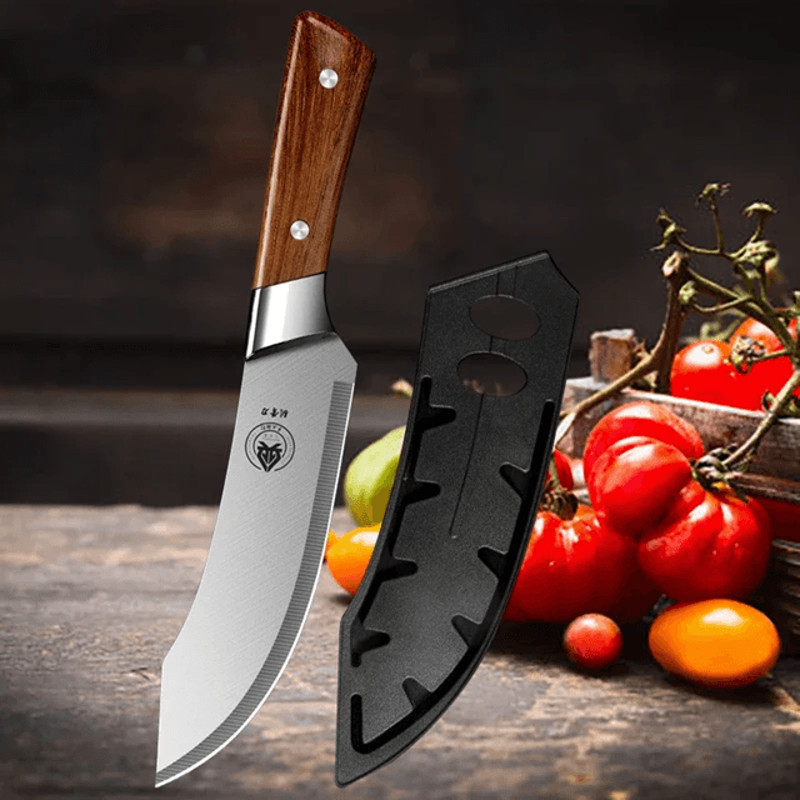 Japanese High Carbon Multi Purpose Cleaver Butcher BBQ And Chef Knife In One 5