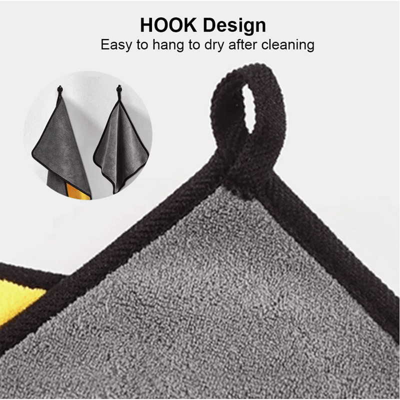 3 5 10Pcs Car Wash Microfiber Towel 30x30 60CM Car Cleaning Drying Cloth Hemming Car Care Cloth Det