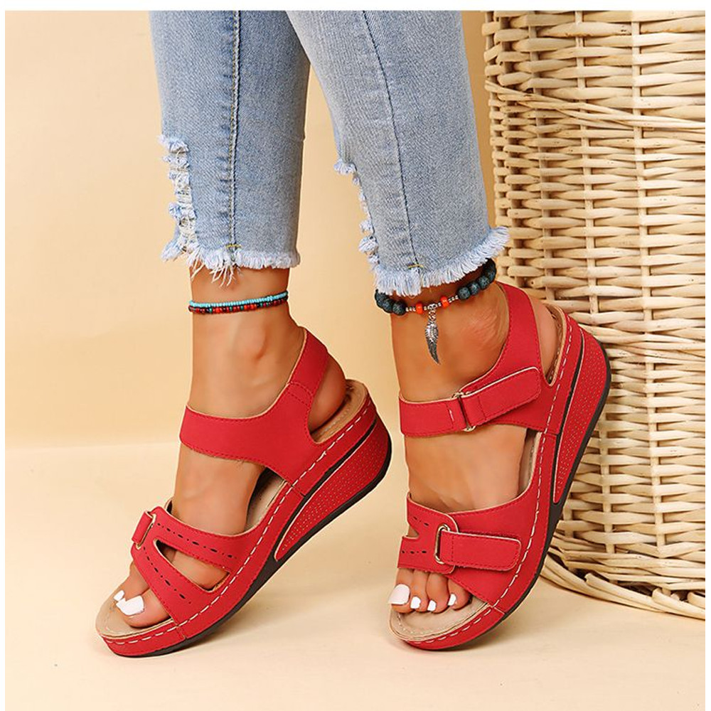 Women Sandals Soft Stitching Ladies Sandals Comfortable Flat Sandals Women Open Toe Beach Shoes Wom 5