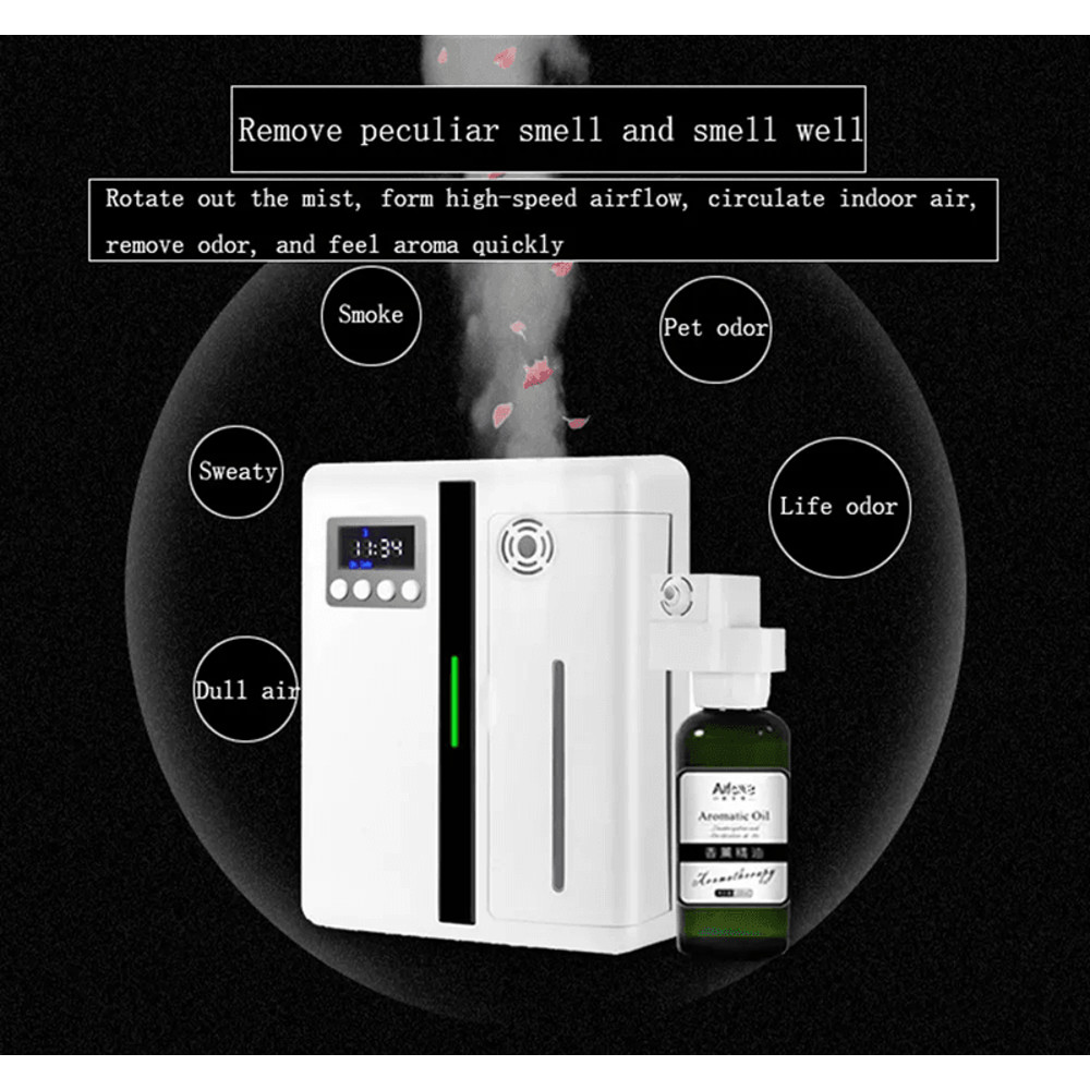 Scent Machine Aroma Diffuser Wall Mounted Hotel 160ML Aroma Diffuser With Fan Inside 8