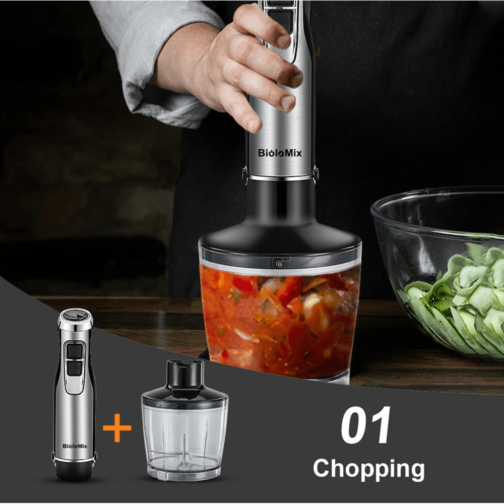 BioloMix 4 In 1 Hand Blender With Chopper And Smoothie Cup 2
