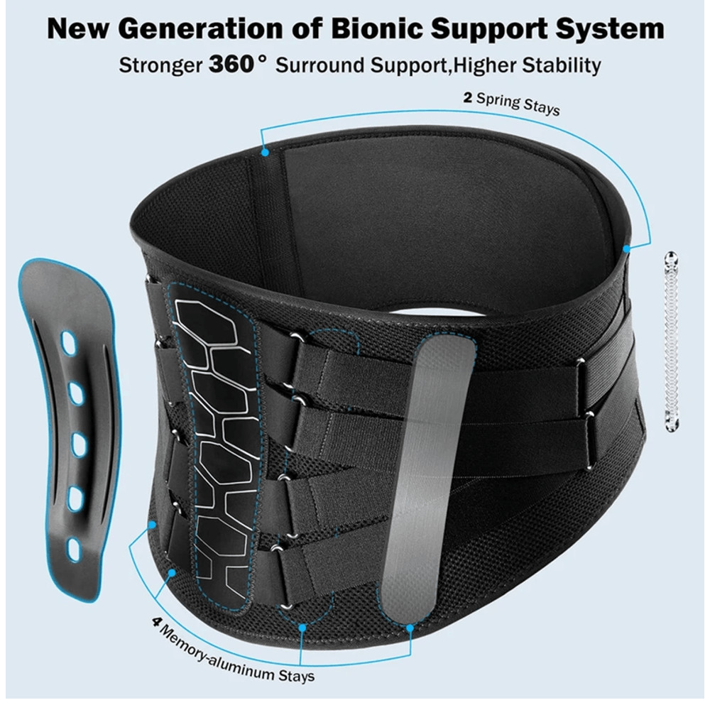 Lower Back Brace For Pain Relief And Lumbar Support For Herniated Disc And Sciatica 3