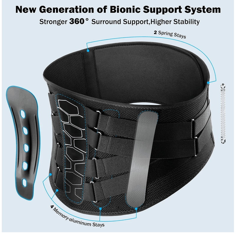 Lower Back Brace For Pain Relief And Lumbar Support For Herniated Disc And Sciatica 3