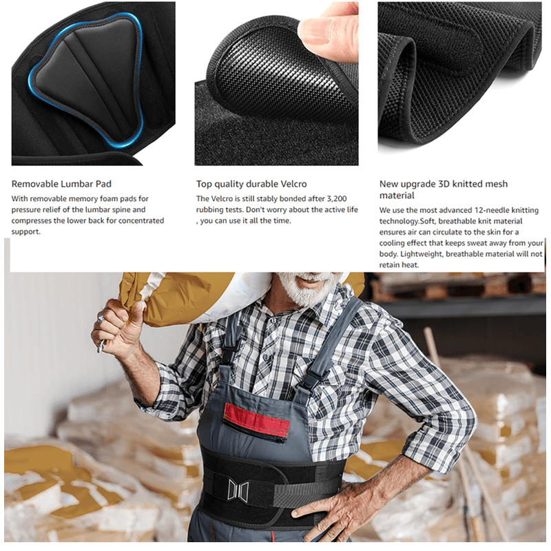 Lower Back Brace For Pain Relief And Lumbar Support For Herniated Disc And Sciatica 7