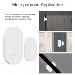 zigbee door sensor with ewelink app for smart home security and alexa integration