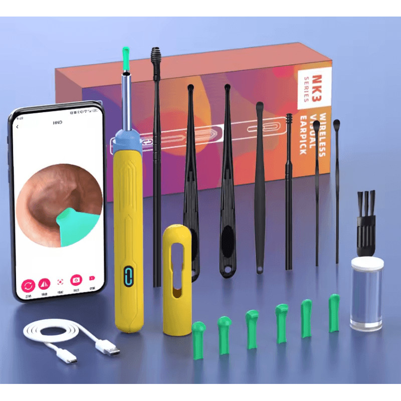 HD Ear Cleaner With Camera USB C Otoscope Wax Removal Kit For Adults And Kids 11