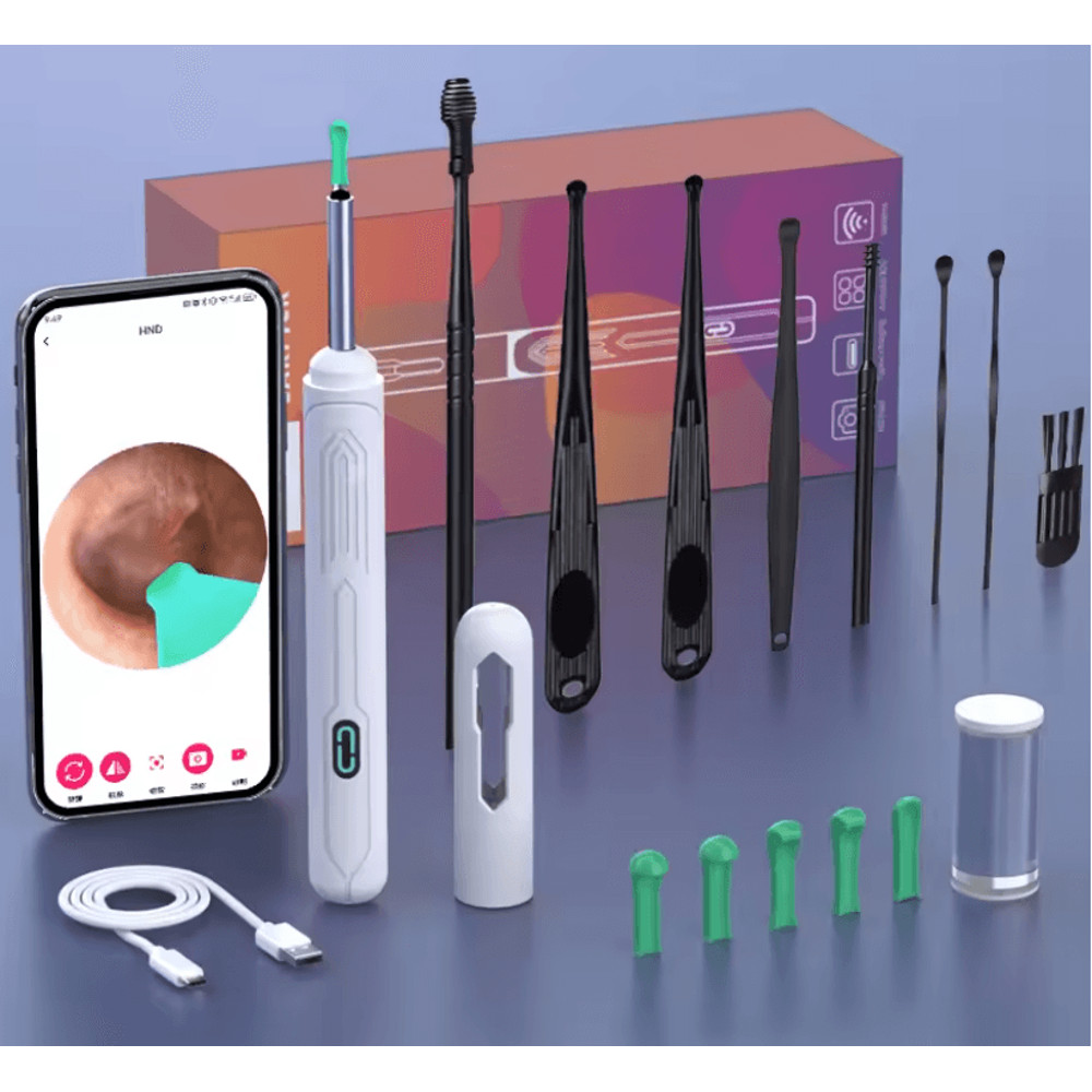 HD Ear Cleaner With Camera USB C Otoscope Wax Removal Kit For Adults And Kids 9
