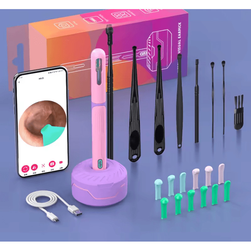 HD Ear Cleaner With Camera USB C Otoscope Wax Removal Kit For Adults And Kids 15