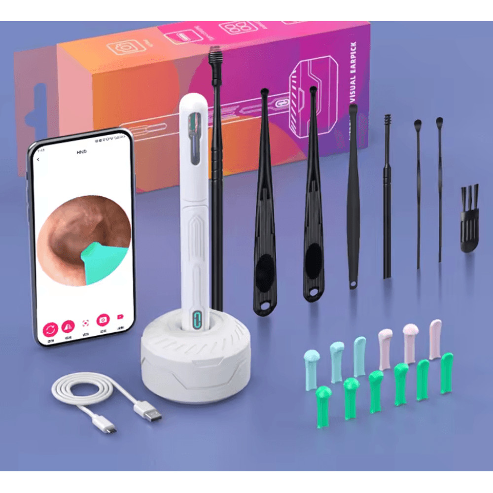 HD Ear Cleaner With Camera USB C Otoscope Wax Removal Kit For Adults And Kids 14