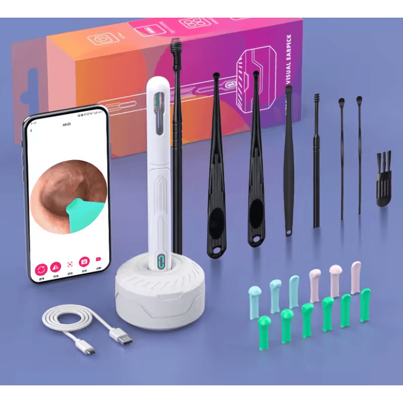 HD Ear Cleaner With Camera USB C Otoscope Wax Removal Kit For Adults And Kids 14