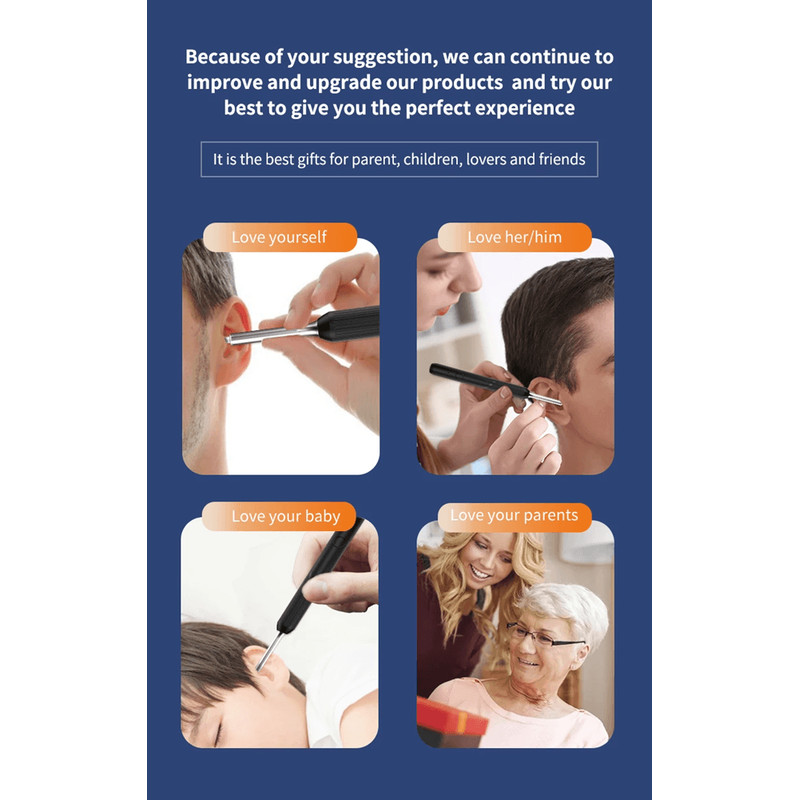 HD Ear Cleaner With Camera USB C Otoscope Wax Removal Kit For Adults And Kids 7