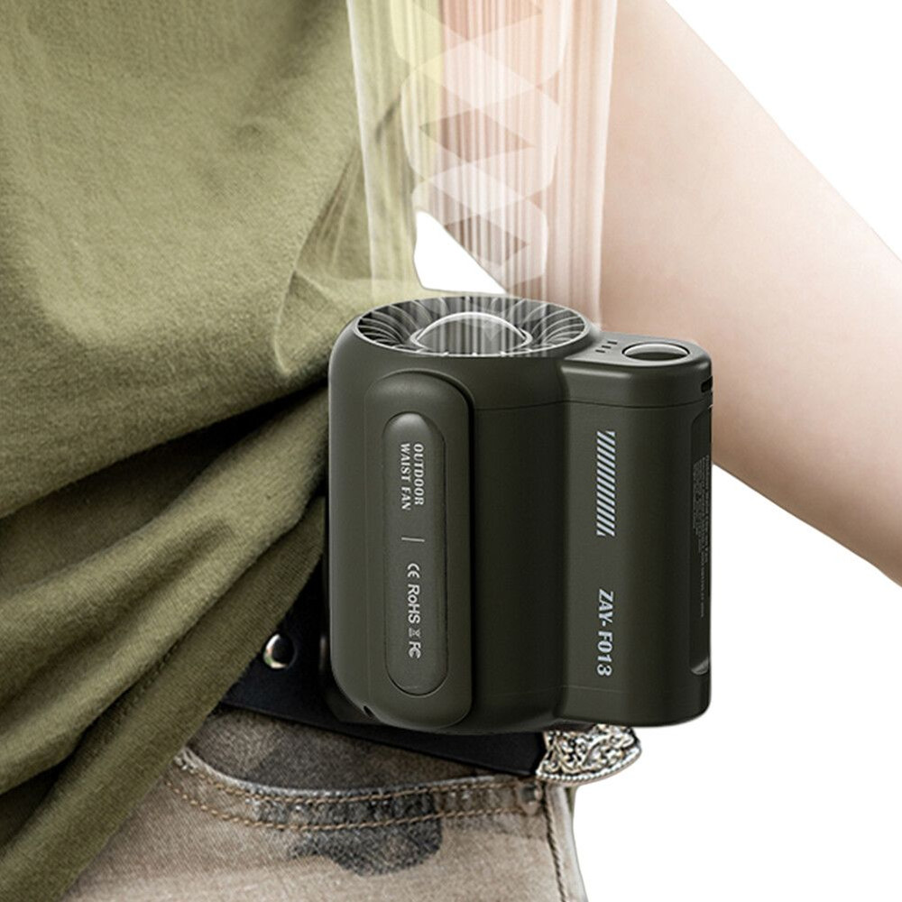 Portable Waist Fan USB Rechargeable Clip On Cooling Fan For Outdoor And Under Shirt Use 0