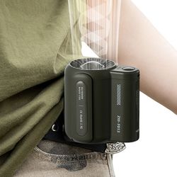 portable waist fan usb rechargeable clip on cooling fan for outdoor and under shirt use