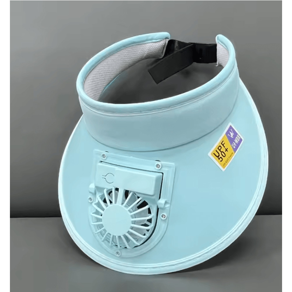 Cooling Fan Hat USB Rechargeable Sun Visor Cap For Outdoor Sports And Fishing 6