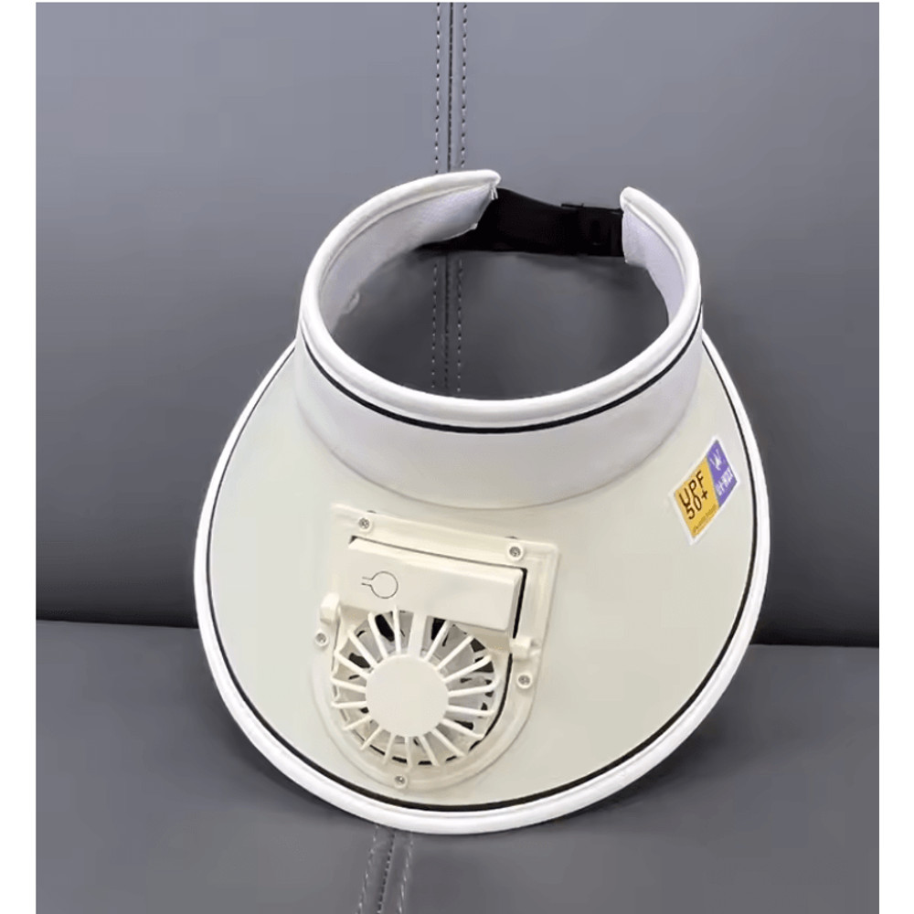 Cooling Fan Hat USB Rechargeable Sun Visor Cap For Outdoor Sports And Fishing 5