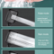 High Pressure Adjustable Shower Head 3 Mode Water Saving Rainfall Shower For Bathroom 2