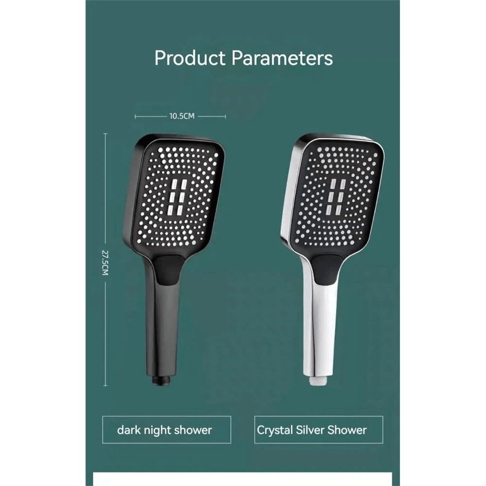 High Pressure Adjustable Shower Head 3 Mode Water Saving Rainfall Shower For Bathroom 4