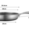 Stainless Steel Honeycomb Nonstick Frying Pan With Lid For Induction And Gas Cooktops 7