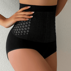 seamless high waist body shaping panties with magnetic therapy and abdomen support