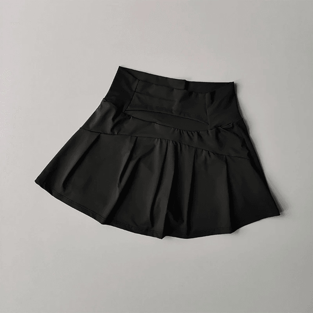 High Waist Sports Skirt With Lined Shorts Quick Dry Tennis And Golf Skort For Women 0
