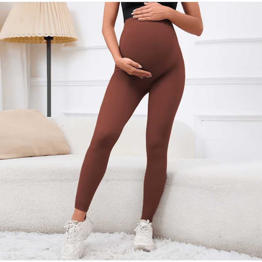 Maternity Yoga Pants High Waist Pregnancy Leggings For Women With Full Belly Support 2