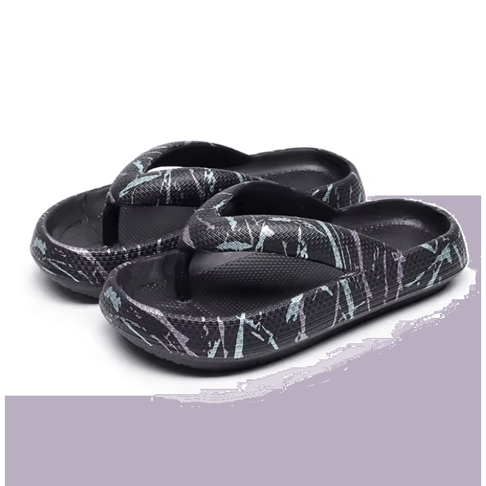 Leopard Cloud Comfort Flip Flops For Women Thick Sole Travel Beach Sandals 5